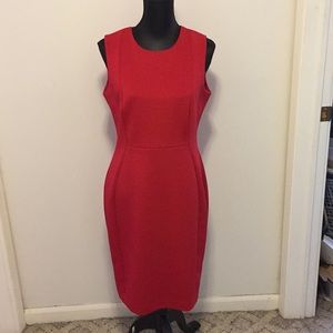Red Calvin Klein dress